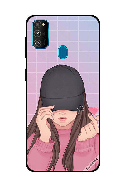 Covernex غطاء حماية لهاتف سامسونج جالاكسي M30s - قبعة سناب لوف السوداء