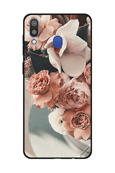 Covernex غطاء حماية لهاتف سامسونج جالاكسي M20 بنقشة زهور الخوخ