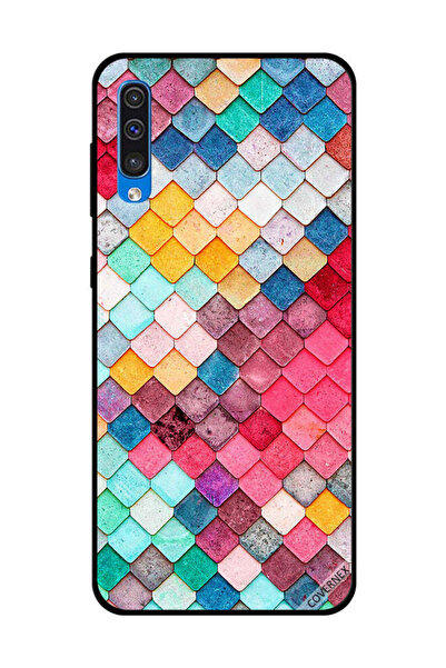 Covernex غطاء حماية لهاتف سامسونج جالاكسي A50 بنمط مربع ماسي