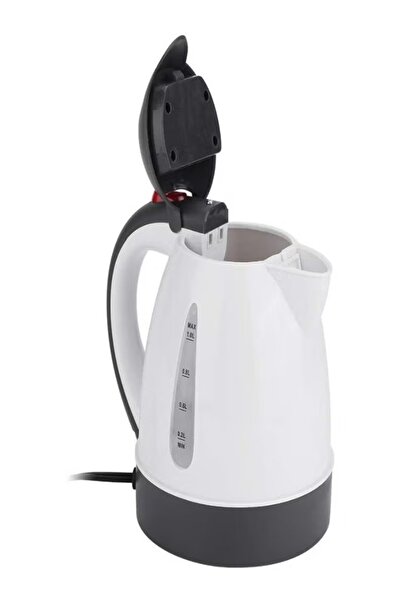DLC Electric Car Kettle – 1L, 250W, Portable Travel Kettle (White)