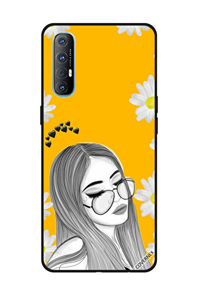 Covernex غطاء حماية لهاتف OPPO Reno 3 Pro - فتاة تحب خيالات النظارات