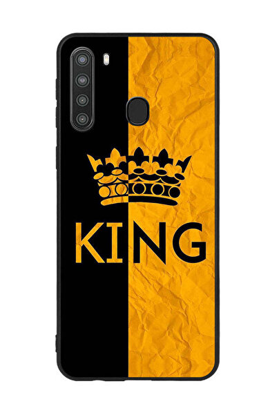 Covernex غطاء حماية لهاتف سامسونج جالاكسي A21 كينج أسود وأصفر