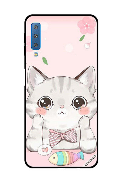 Covernex غطاء حماية لهاتف سامسونج جالاكسي A7 2018 - سمكة قطة