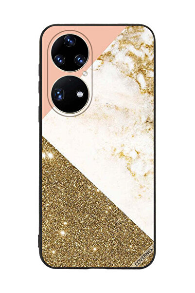 Covernex غطاء حماية لهاتف هواوي بي 50 برو بنمط لامع ذهبي وغير لامع