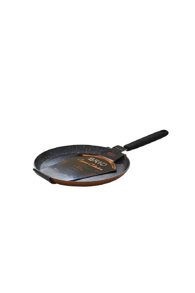 BRIO Tigaie clatite din aluminiu presat, diametru 25 cm, acoperire marmorata, inductie, Brio Copper