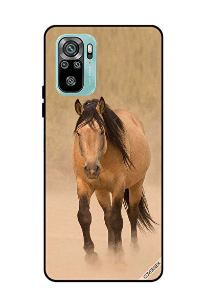 Covernex غطاء حماية لهاتف شاومي ريدمي نوت 10 4G - سباق الخيل البني
