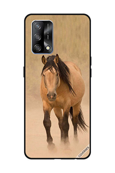 Covernex غطاء حماية لهاتف OPPO A74/F19 4G، لون بني، سباق الخيل
