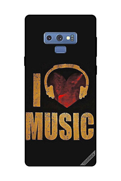 Covernex غطاء حماية لهاتف سامسونج جالكسي نوت 9 - أنا أحب الموسيقى فينتاج