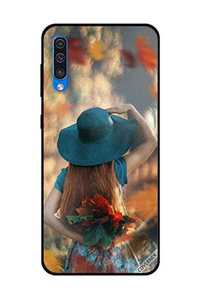 Covernex غطاء حماية لهاتف سامسونج جالاكسي A50 - فتاة قبعة تخفي أوراق الحب