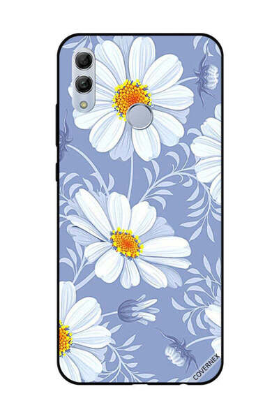 Covernex غطاء حماية لهاتف Honor 10 Lite بطبعة زهور بيضاء مزهرة