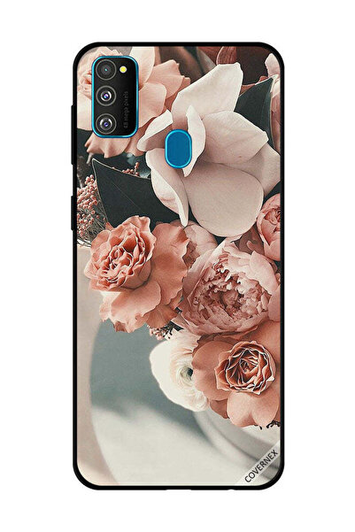 Covernex غطاء حماية لهاتف سامسونج جالاكسي M30s بنقشة زهور الخوخ