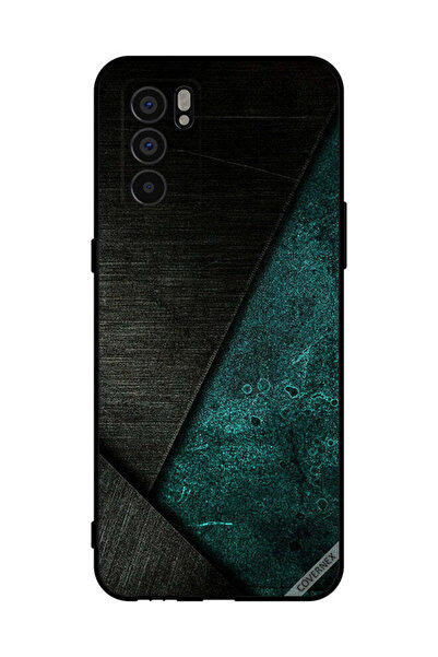 Covernex غطاء حماية لهاتف Oppo Reno6 5G بنمط أسود وأخضر داكن