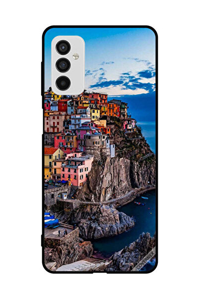 Covernex غطاء حماية لهاتف سامسونج جالاكسي M52 5G - منازل ملونة على البحر