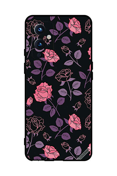Covernex غطاء حماية لهاتف OnePlus 9 - زهور وردية وأرجوانية