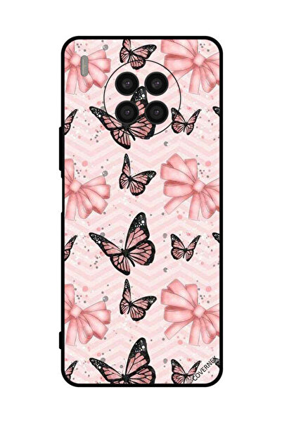 Covernex غطاء حماية لهاتف هواوي نوفا 8i - فراشات باللونين الأسود والخوخي