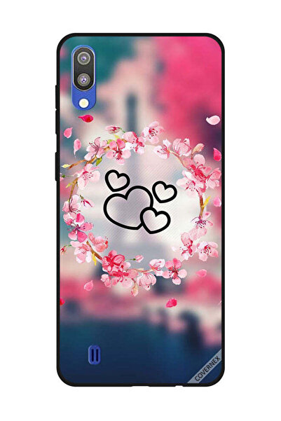 Covernex غطاء حماية لهاتف سامسونج جالاكسي M10 قلوب سوداء
