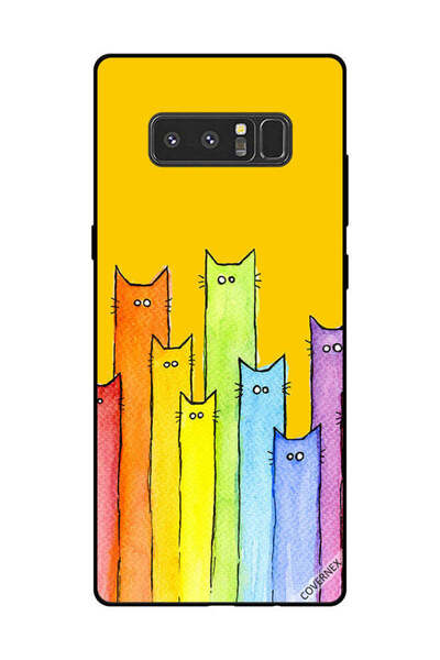 Covernex غطاء حماية لهاتف سامسونج جالاكسي نوت 8 - فن دمية القطة