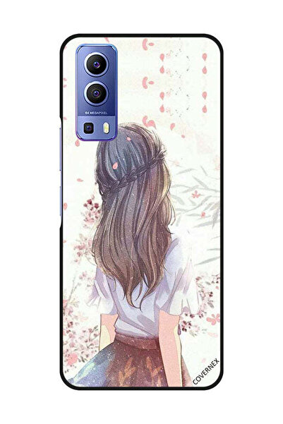 Covernex غطاء حماية لهاتف Vivo Y72 5G فتاة لطيفة في تفكير عميق