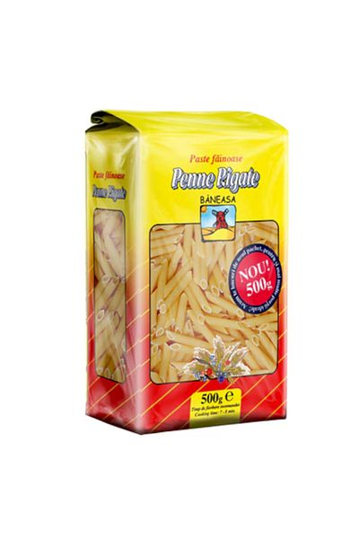 Baneasa penne rigate pasta, 2x 500 g