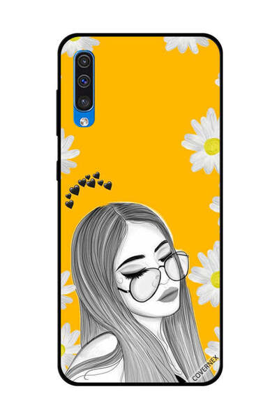 Covernex غطاء حماية لهاتف سامسونج جالاكسي A50 - فتاة تحب خيالات النظارات