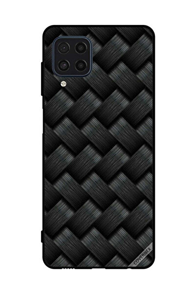 Covernex غطاء حماية لهاتف سامسونج جالاكسي M22 4G بنمط خطوط سوداء