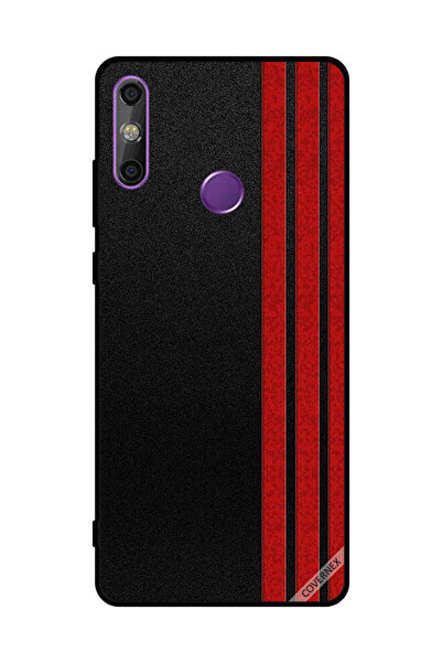 Covernex غطاء حماية لهاتف هواوي إنجوي 20E بثلاثة خطوط عمودية حمراء