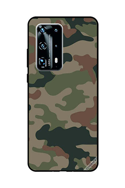 Covernex غطاء حماية لهاتف هواوي بي 40 برو بلس بنمط مموه باللونين الأخضر والبني