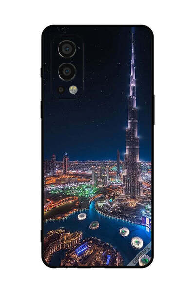 Covernex غطاء حماية لهاتف OnePlus Nord 2 5G منظر ليلي لوسط المدينة