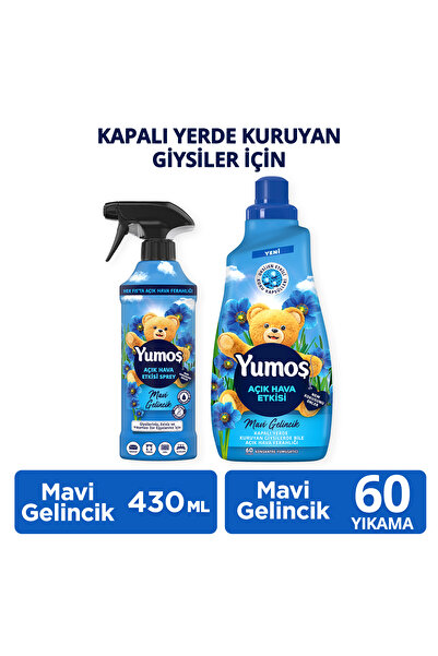 Yumoş Yumoş Açık Hava Etkisi Mavi Gelincik 1440 Ml x1 + Yumoş Açık Hava Etkis...