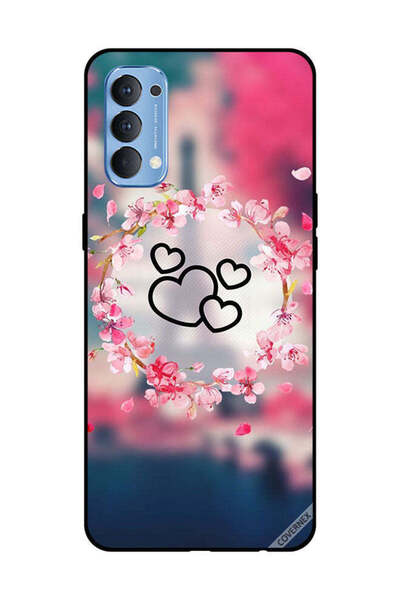 Covernex غطاء حماية لهاتف OPPO Reno 4 4G قلوب سوداء