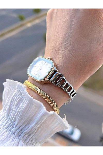 U.S. Polo Assn. U.S.Polo Assn Steel Cord 3 Atm Water Resistant Women Wrist Watch+Bracelet Gift Uspa.2111.M04