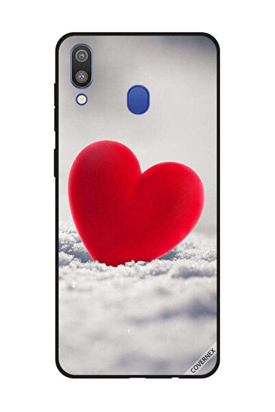 Covernex غطاء حماية لهاتف سامسونج جالاكسي M20 بتصميم قلب أحمر جميل