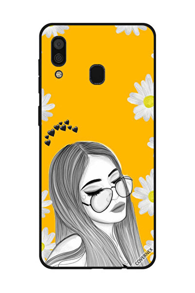 Covernex غطاء حماية لهاتف سامسونج جالاكسي A30 - فتاة تحب خيالات النظارات