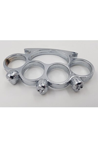 dalimag Rozeta autoaparare, din metal, cap de mort argintiu, Dalimag