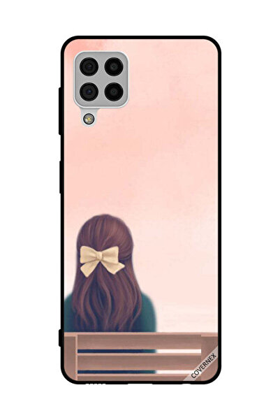 Covernex غطاء حماية لهاتف سامسونج جالاكسي A22 4G - فتاة جميلة على مقعد