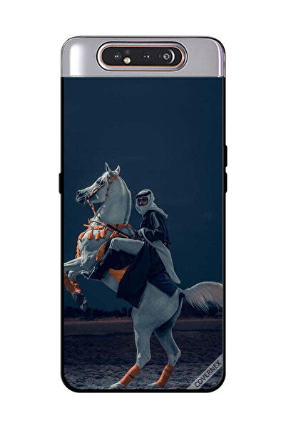 Covernex غطاء حماية لهاتف سامسونج جالاكسي A80 - شاب على حصان