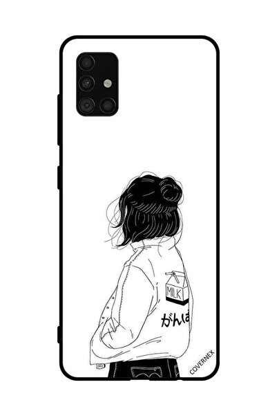 Covernex غطاء حماية لهاتف سامسونج جالاكسي A51 4G فتاة تفكر بعمق كبير