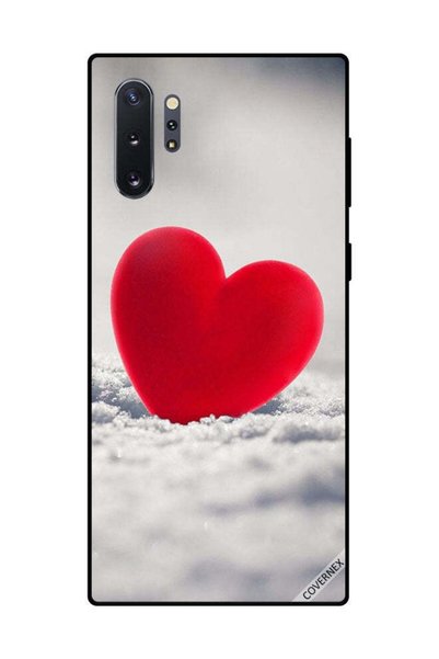 Covernex غطاء حماية لهاتف سامسونج جالكسي نوت 10 بلس بتصميم قلب أحمر جميل