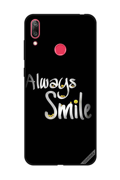 Covernex غطاء حماية لهاتف هواوي Y7 Prime 2019 - ابتسم دائمًا