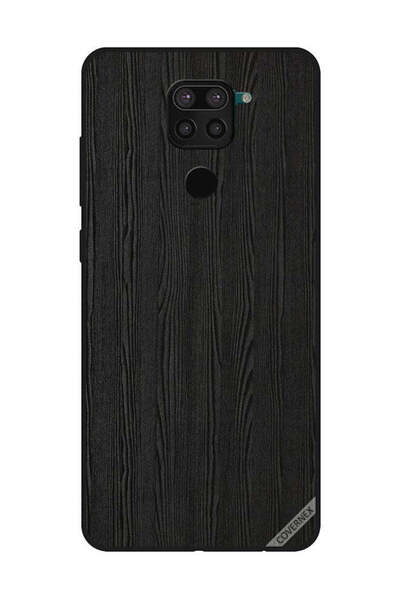 Covernex غطاء حماية لهاتف شاومي ريدمي نوت 9 - أسود - نمط خشبي