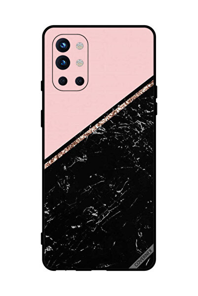 Covernex Protective Case Cover For OnePlus 9R Black Marble & Golden Strip
