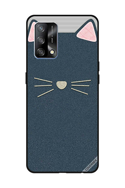 Covernex غطاء حماية لهاتف OPPO A74/F19 4G بنقشة جلد القطة
