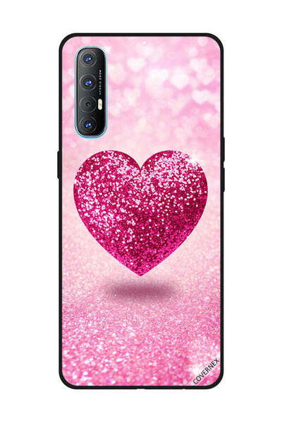 Covernex غطاء حماية لهاتف OPPO Reno 3 Pro - قلب وردي لامع