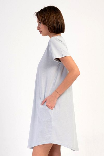 VİENETTA Cotton Women's Plus Size Short Sleeve Nightdress , 410062