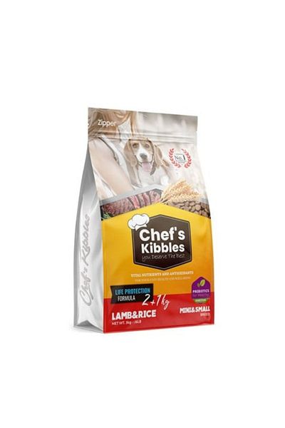 Chef`s Kibbles 2+1 Kg Chef`s Kibble Small&Mini Dog Lamb