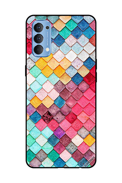 Covernex غطاء حماية لهاتف OPPO Reno 4 4G بنمط مربع ماسي