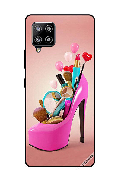 Covernex Protective Case Cover For Samsung Galaxy M42 5G Pink Shoe With Makeu...