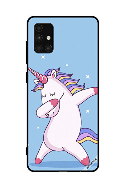 Covernex Protective Case Cover For Samsung Galaxy A71 4G Unicorn Dab Blue