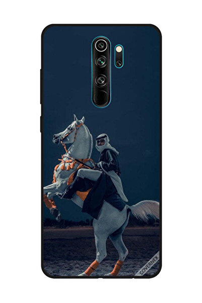 Covernex غطاء حماية لهاتف شاومي ريدمي نوت 8 برو - شاب على حصان