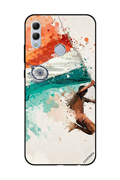 Covernex غطاء حماية لهاتف Honor 10 Lite يحمل علم الهند أثناء الطيران